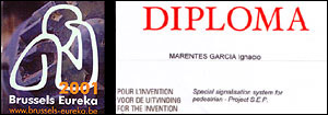 Diploma acreditativo de la Medalla de Plata de la 50&ordf; Feria Eureka