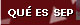Qu&eacute; es SEP